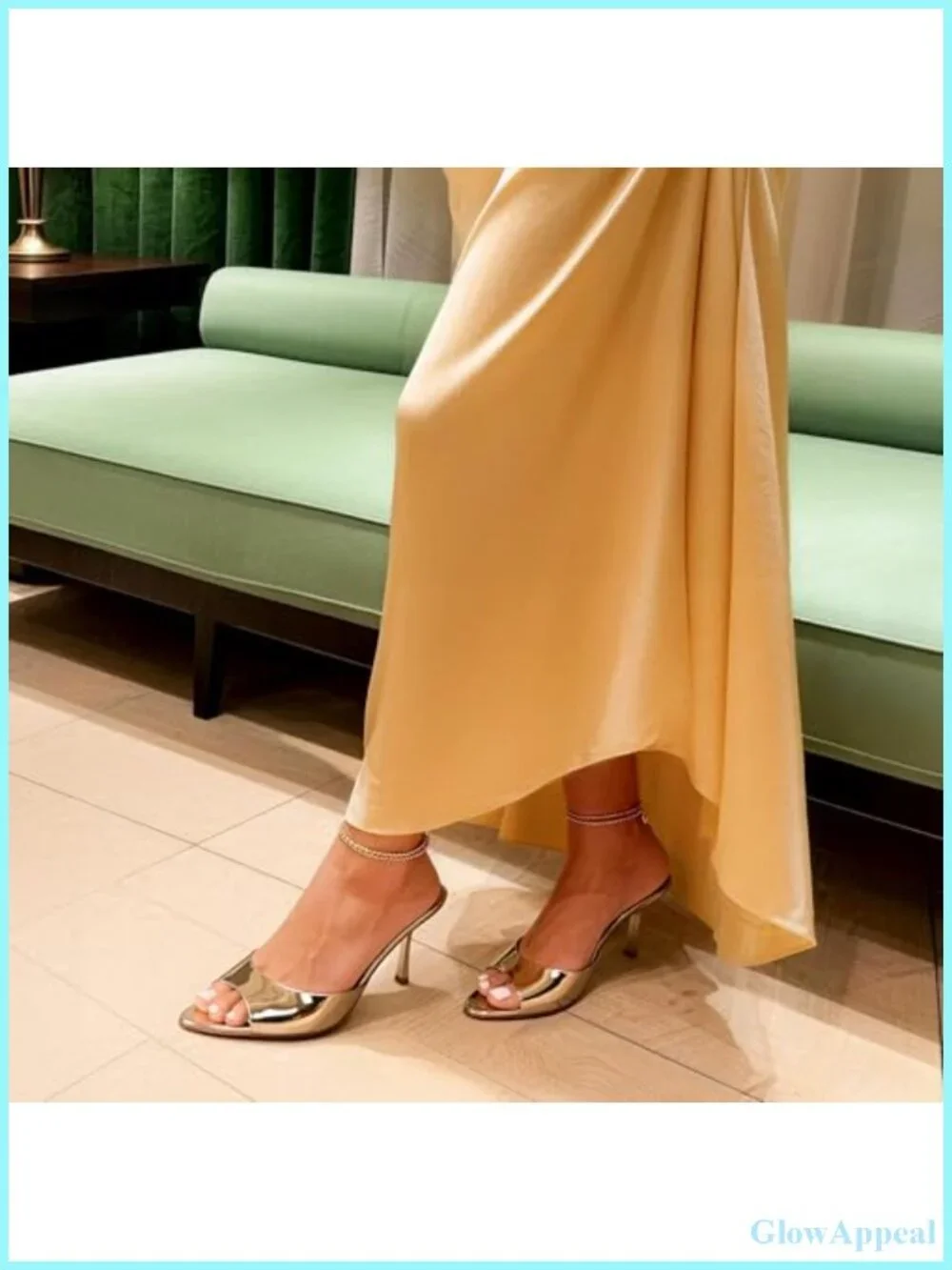 Faux Leather Pointed Toe Kitten Heel Mules Slip On Women's Sandals